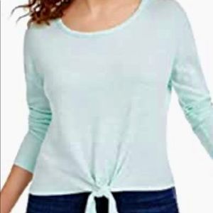 Crave Fame long sleeve light green shirt